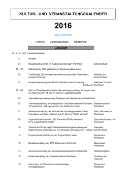 Jahres&uuml;bersicht 2016