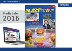 HANSER automotive Mediadaten