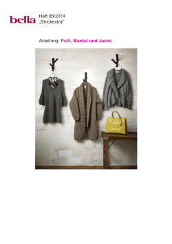 Heft 05/2014 &bdquo;Strickextra&ldquo; Anleitung: Pulli, Mantel und