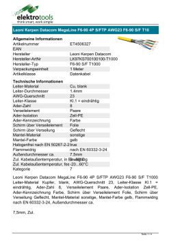 Datenblatt Data cable Cu, bare 1.4 mm LKD7KS700100000
