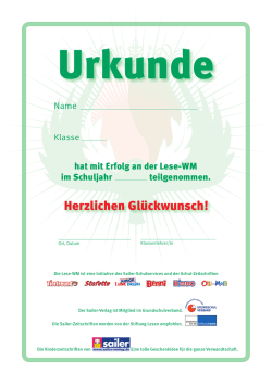 Herzlichen Gl&uuml;ckwunsch!