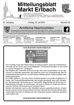 Mitteilungsblatt 29/2016