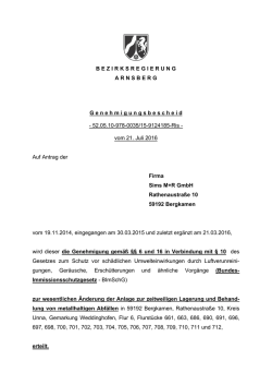 inhalt - Bezirksregierung Arnsberg