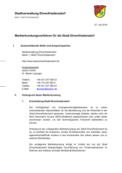 Stadtverwaltung Ehrenfriedersdorf - Breitband
