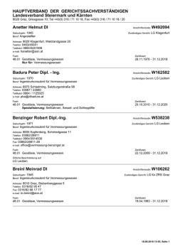 Druckansicht - Hauptverband