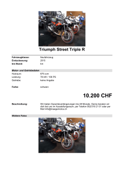 Detailansicht Triumph Street Triple R