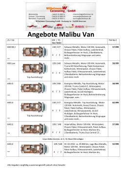 Angebote Malibu Van