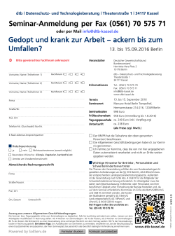 Fax-Anmeldeformular für BGM in Berlin 2016