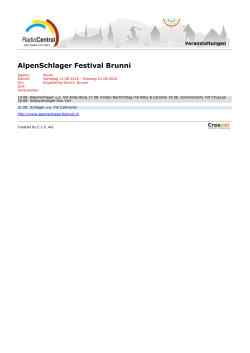 AlpenSchlager Festival Brunni
