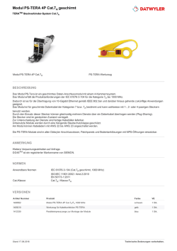 Modul PS-TERA 4P Cat.7A geschirmt