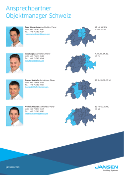 Ansprechpartner Objektmanager Schweiz