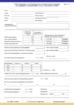 FGM Analysebogen zur Vorabanfrage eines Courtage