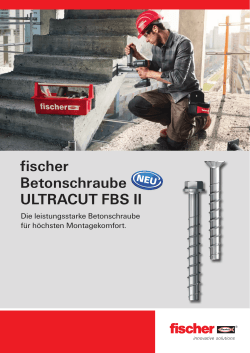fischer Betonschraube ULTRACUT FBS II
