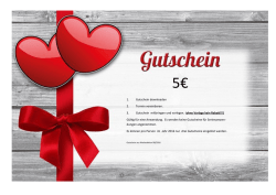 1. Gutschein downloaden 2. Termin vereinbaren. 3. Gutschein