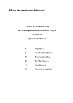 Informationen / Kriterien herunterladen