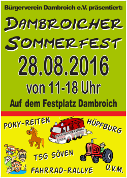 Jugendfeuerwehr S&ouml;ven - B&uuml;rgerverein Dambroich eV