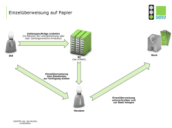 Einzelüberweisung auf Papier