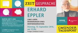 erhard eppler - Gmünder Tagespost