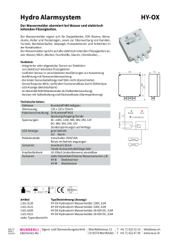 HY-OX Wassermelder Datenblatt