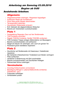 Link zur Aufgabenliste