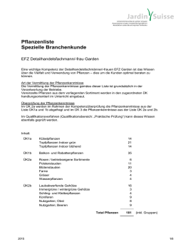 EFZ Detailhandelsfachmann/-frau Garden