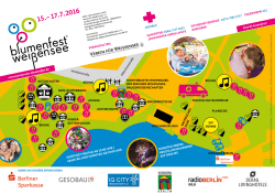 Festplan zum Blumenfest 2016