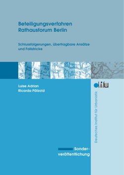 Beteiligungsverfahren Rathausforum Berlin