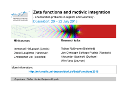 Zeta functions and motivic integration