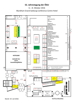 Plan der Ausstellungsfläche