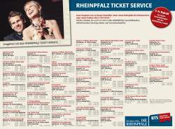 Eine Übersicht der Rheinpfalz-Ticketstellen erhalten Sie hier.