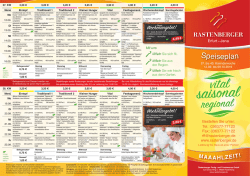Speiseplan - Rastenberger Fertig