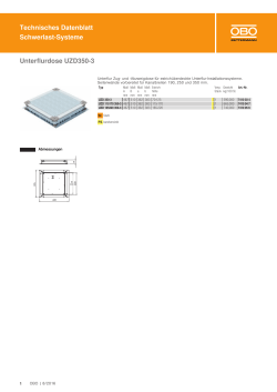 Technisches Datenblatt Schwerlast-Systeme Unterflurdose UZD350-3