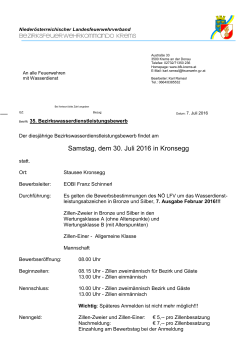 Ausschreibung BWDLB Krems - NÖ Landesfeuerwehrverband
