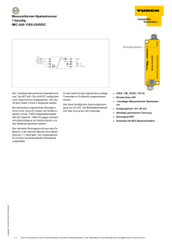 Messumformer-Speisetrenner 1-kanalig IMC-AIA-11EX-I