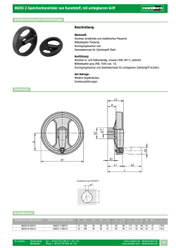 06255 2-Speichenhandräder aus Kunststoff, mit umlegbarem Griff