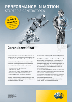 Informationen zu den Garantiebedingungen.