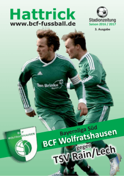 August 2016 - BCF Wolfratshausen Fußball