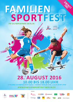 Familiensportfest 2016 - Familiensportfest im Olympiapark Berlin