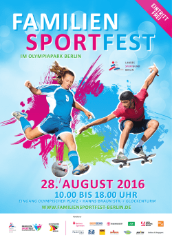 Familiensportfest 2016 - Familiensportfest im Olympiapark Berlin