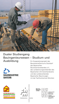 Dualer Studiengang Bauingenieurwesen