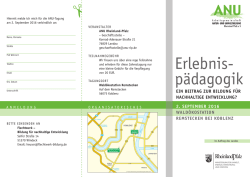 Informationen und den Flyer zum Thema finden Sie