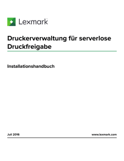 Druckerverwaltung f&uuml;r serverlose Druckfreigabe