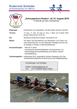 Schnupperkurs_II_2016 - Ruderclub Schieder am