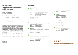 Programm - Bund/Länder-Arbeitsgemeinschaft Bodenschutz (LABO)
