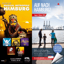 Auf nach Hamburg! - HAMBURG Tourismus