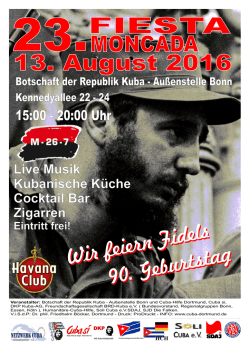 Fiesta Moncada 2016 - Freundschaftsgesellschaft BRD-Kuba