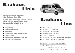 Bauhaus Linie Bauhaus Line