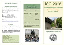 ISG 2016 Flyer - Friedrich-Schiller