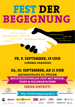 fest der begegnung - Bildungsberatung N&Ouml;