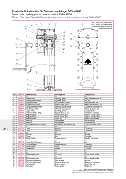 Spare parts Landing gear for drawbar trailers S/VKmG850